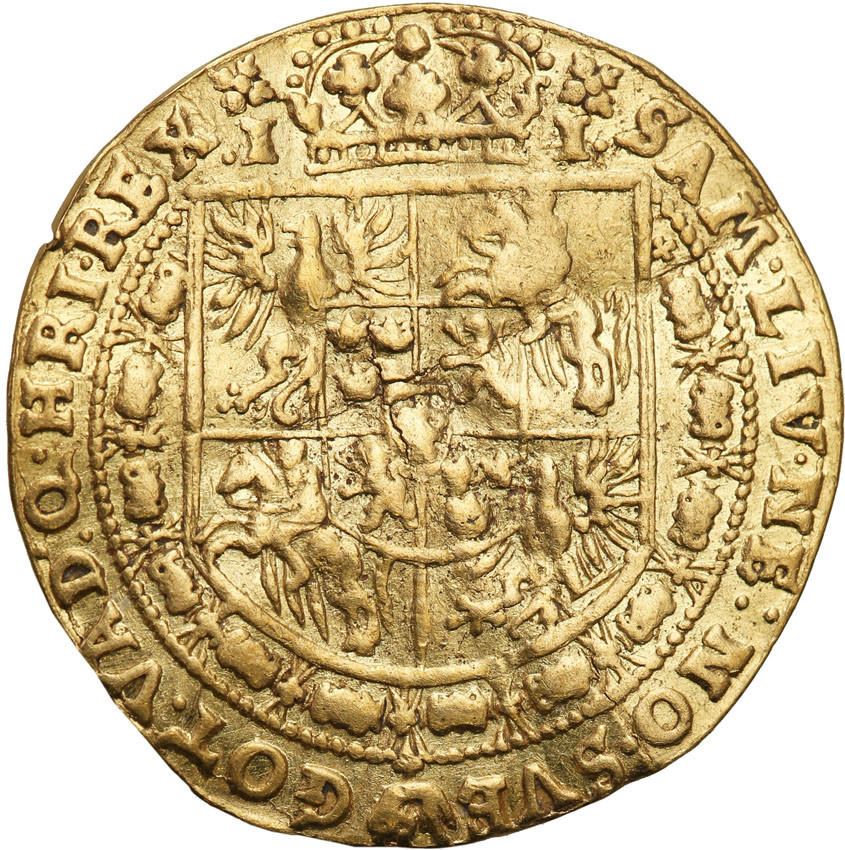 Zygmunt III Waza Dukat koronny 1628, Bydgoszcz - Odmiana z NO-SVE- RZADKOŚĆ R7-R8
